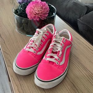 Neon pink vans